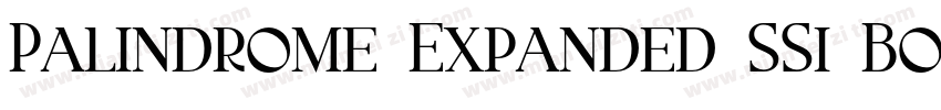 Palindrome Expanded SSi Bold Expand字体转换